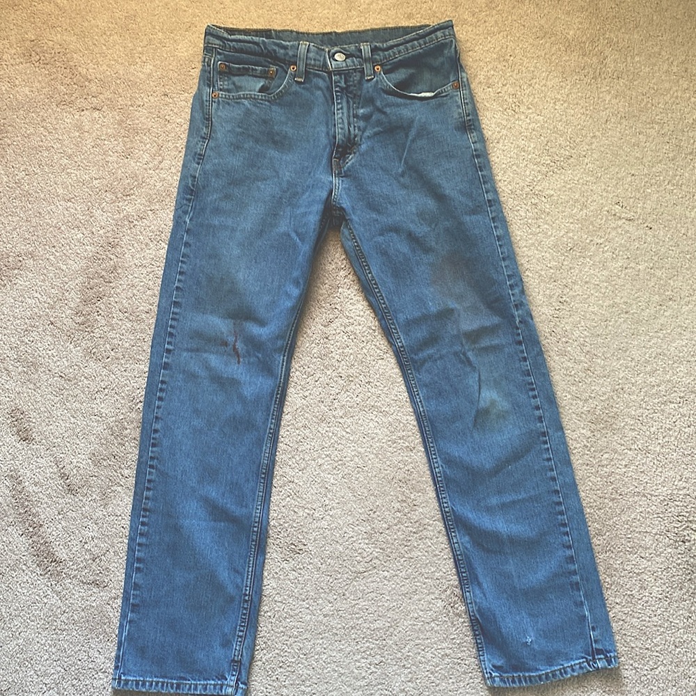 Gently used mens Levi 505 denim jeans
